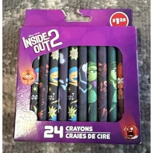 Disney Pixar Inside Out 2 Themed Crayons (24) NWT